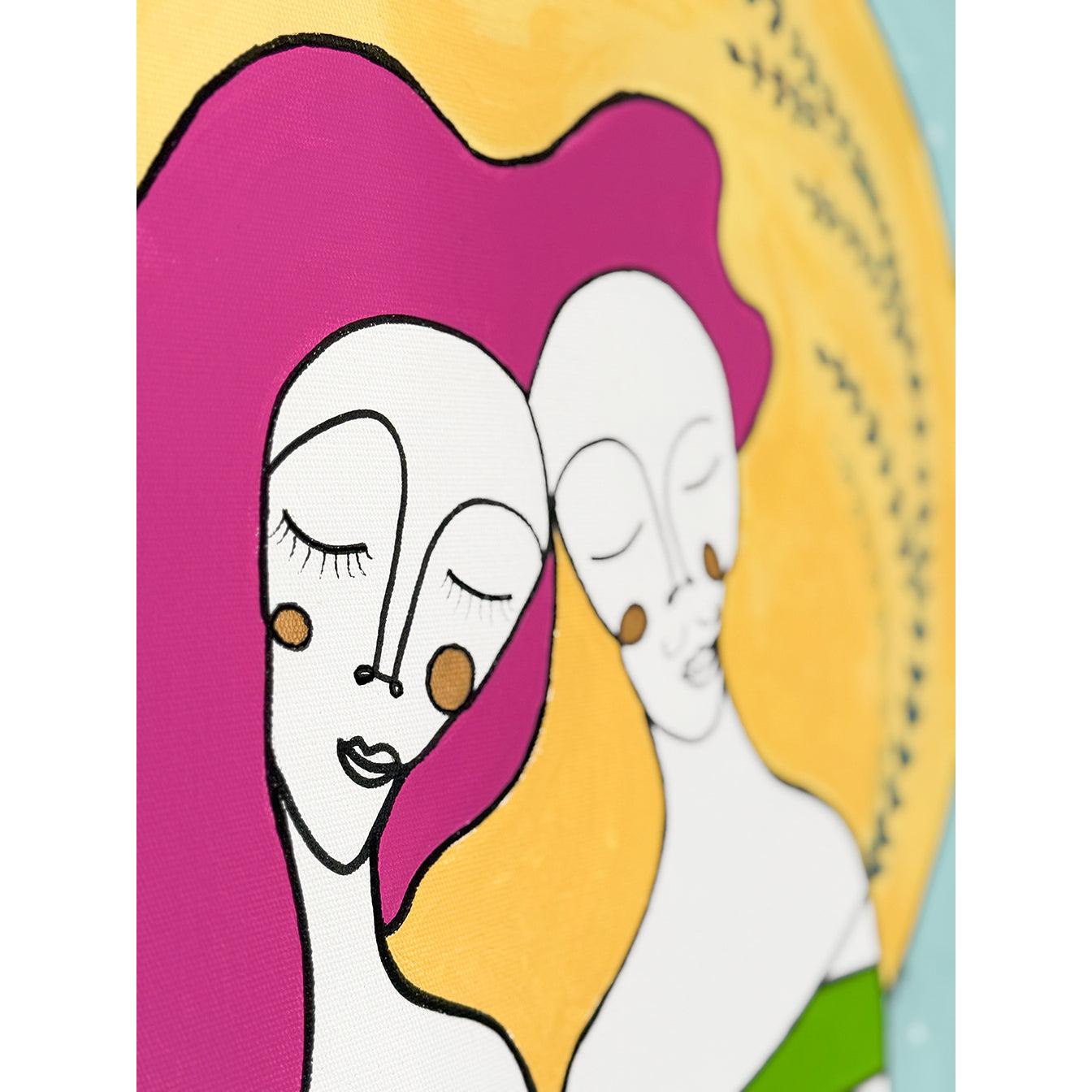 Kanvas Renkli Portre Serisi - 07