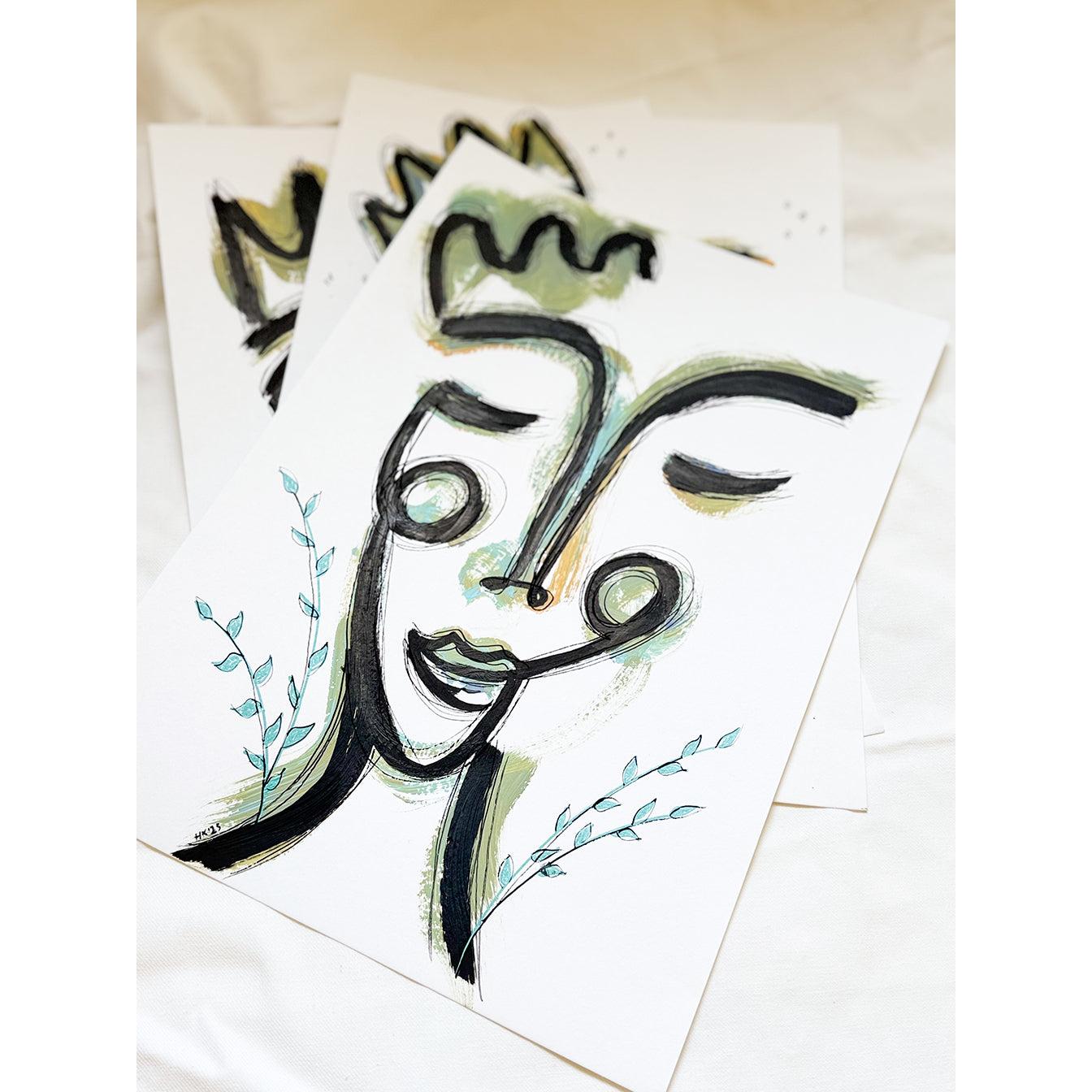 Resim Kağıdı Çizgisel Portre Serisi – 16