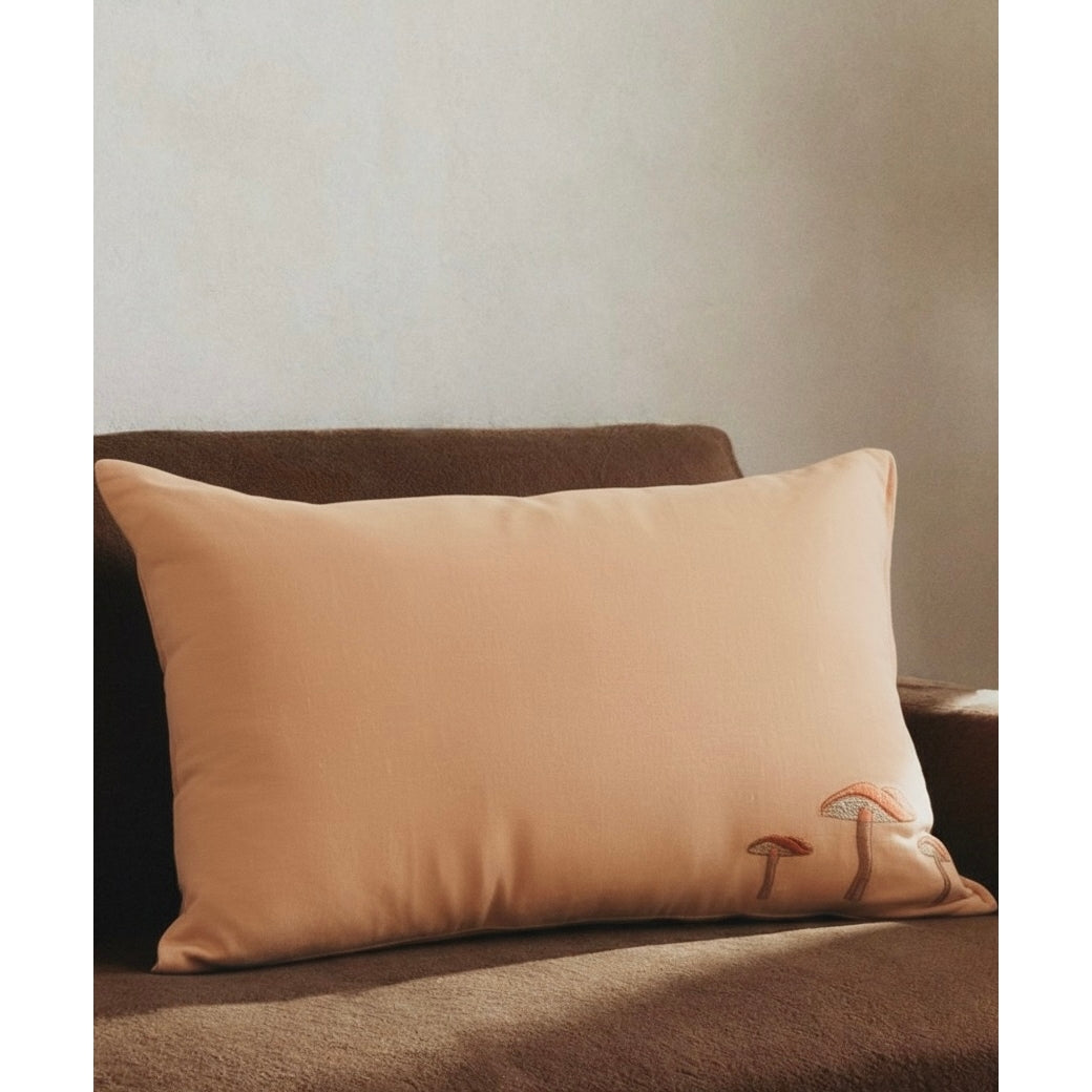 Mushroom, %100 Keten 2'Li Kırlent Kılıfı