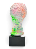 Hermes Büstü – Neon Graffiti Ve Gold Detaylı Özel Tasarım