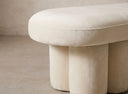 Ravello Kırık Beyaz Kadife Bench
