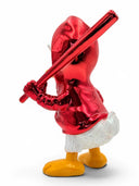 Donald Duck Heykeli | Kırmızı Krom Pop Art Tasarım
