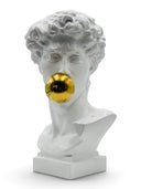 Michelangelo David Heykeli | Altın Krom Balon Detaylı Pop Art | Koleksiyon Figürü