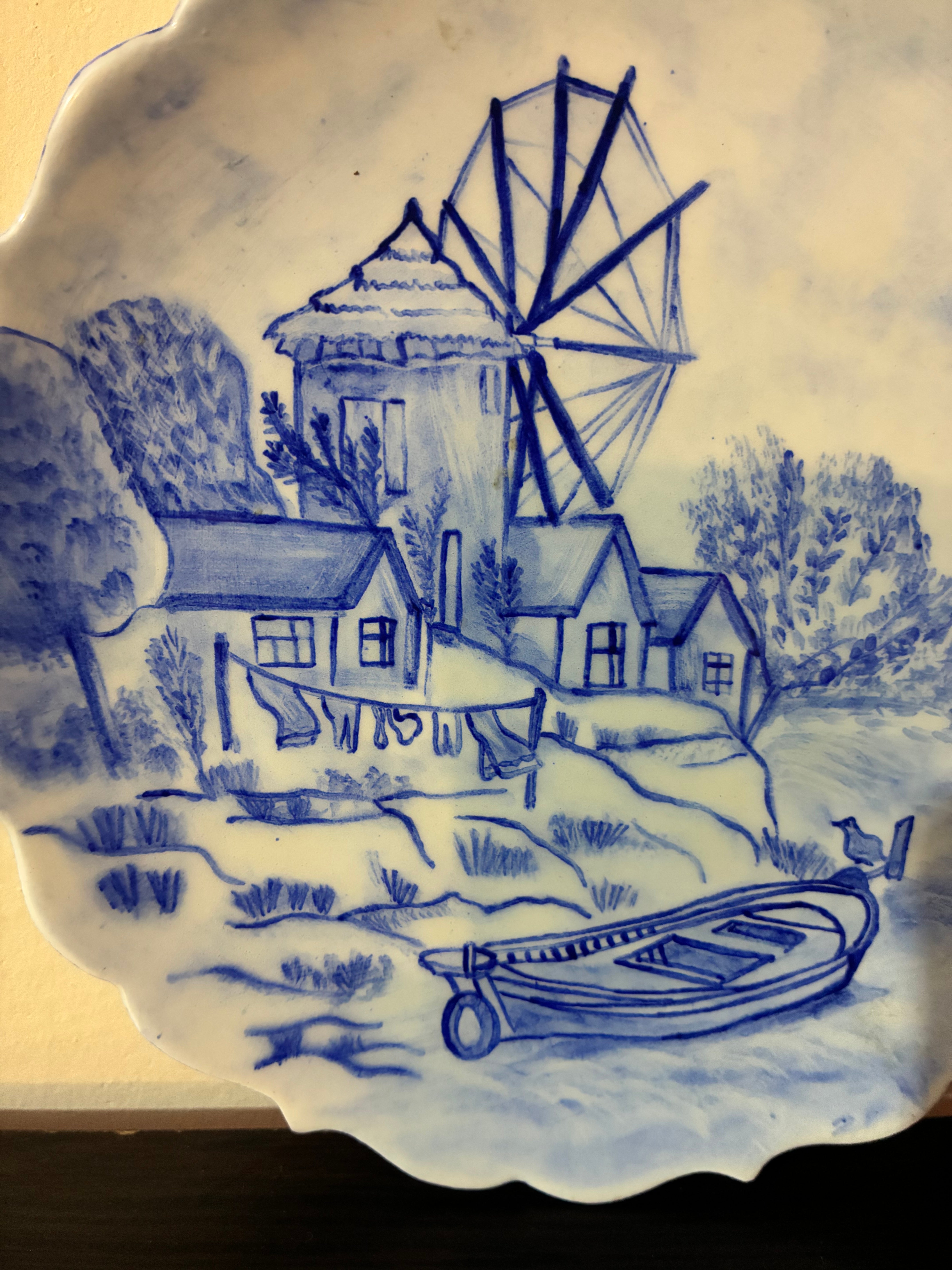 Blue Blanc Dekor Tabağı