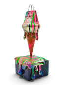Melty Bag Heykeli | Neon Drip Pop Art | Koleksiyon Figürü