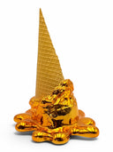 Dondurma Heykeli | Gold Düşen Opps! No.1 Pop Art | Koleksiyon Figürü