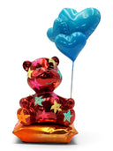 Love Dreamer Kırmızı Krom Ayı Heykeli