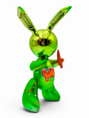 Yeşil Krom Balon Tavşan Heykeli | Wow Graffiti Pop Art