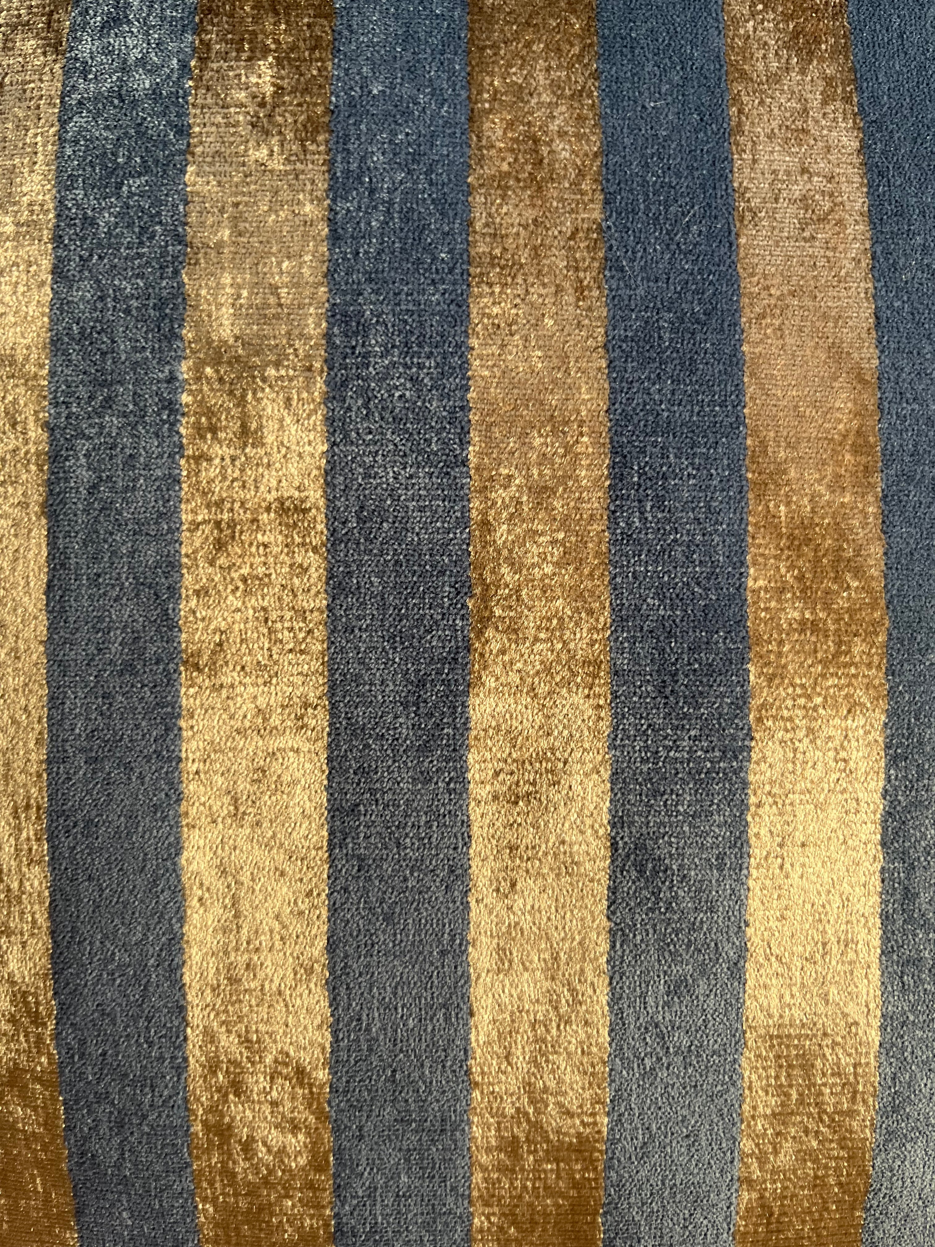 Safi, Çizgili Parlak Kadife Kırlent Kılıfı