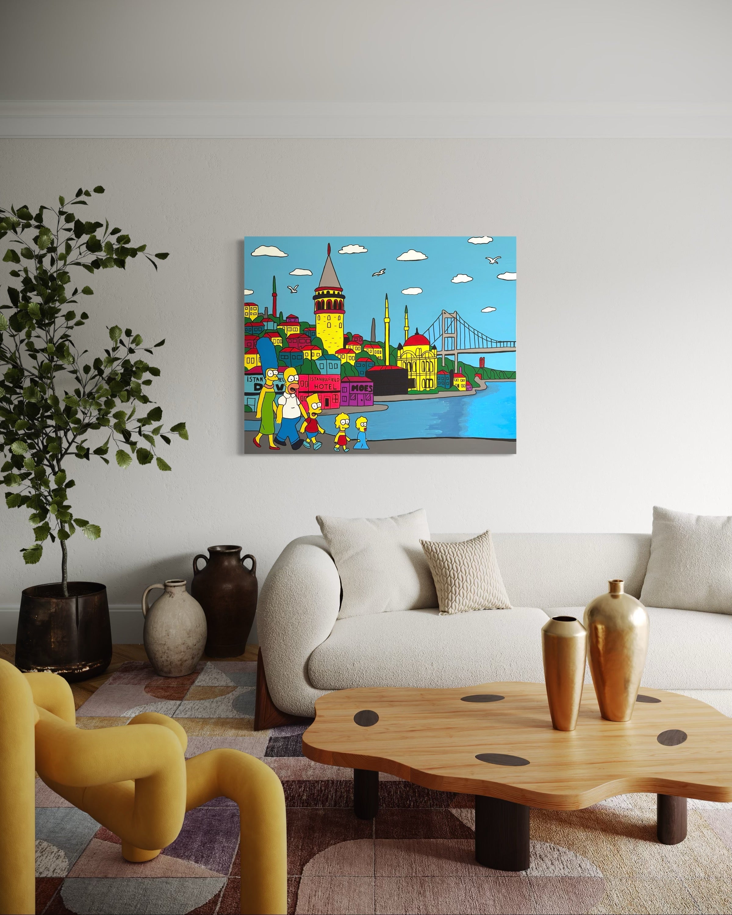The Hacked City: Istanbulfield Painting