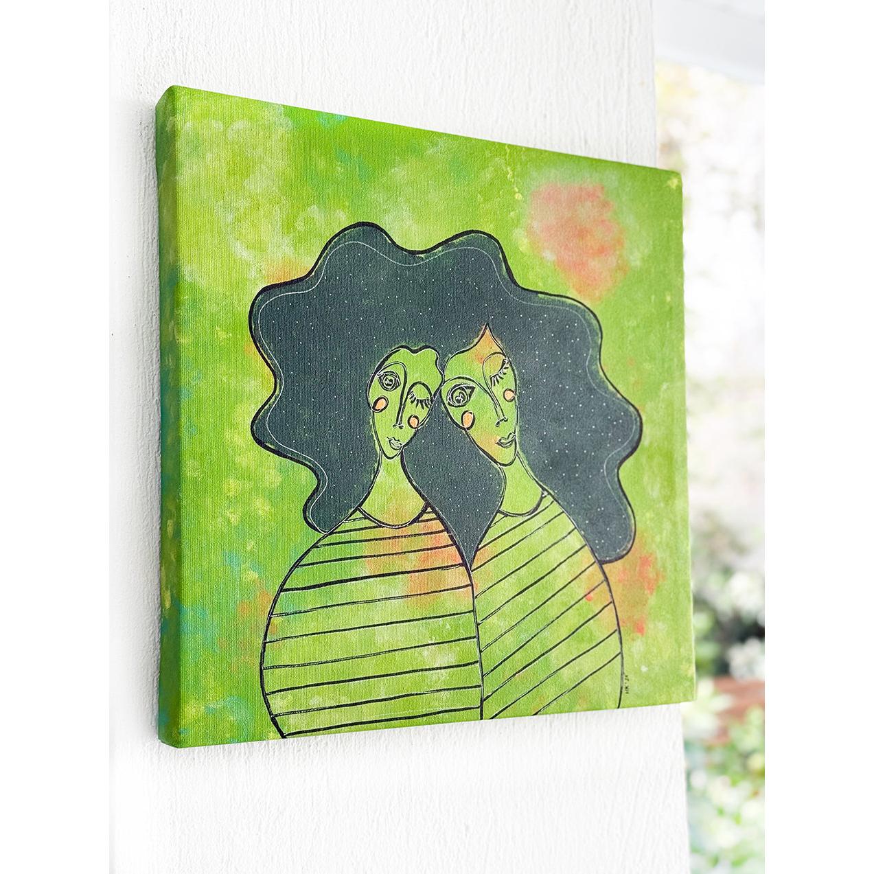 Kanvas Renkli Portre Serisi - 24