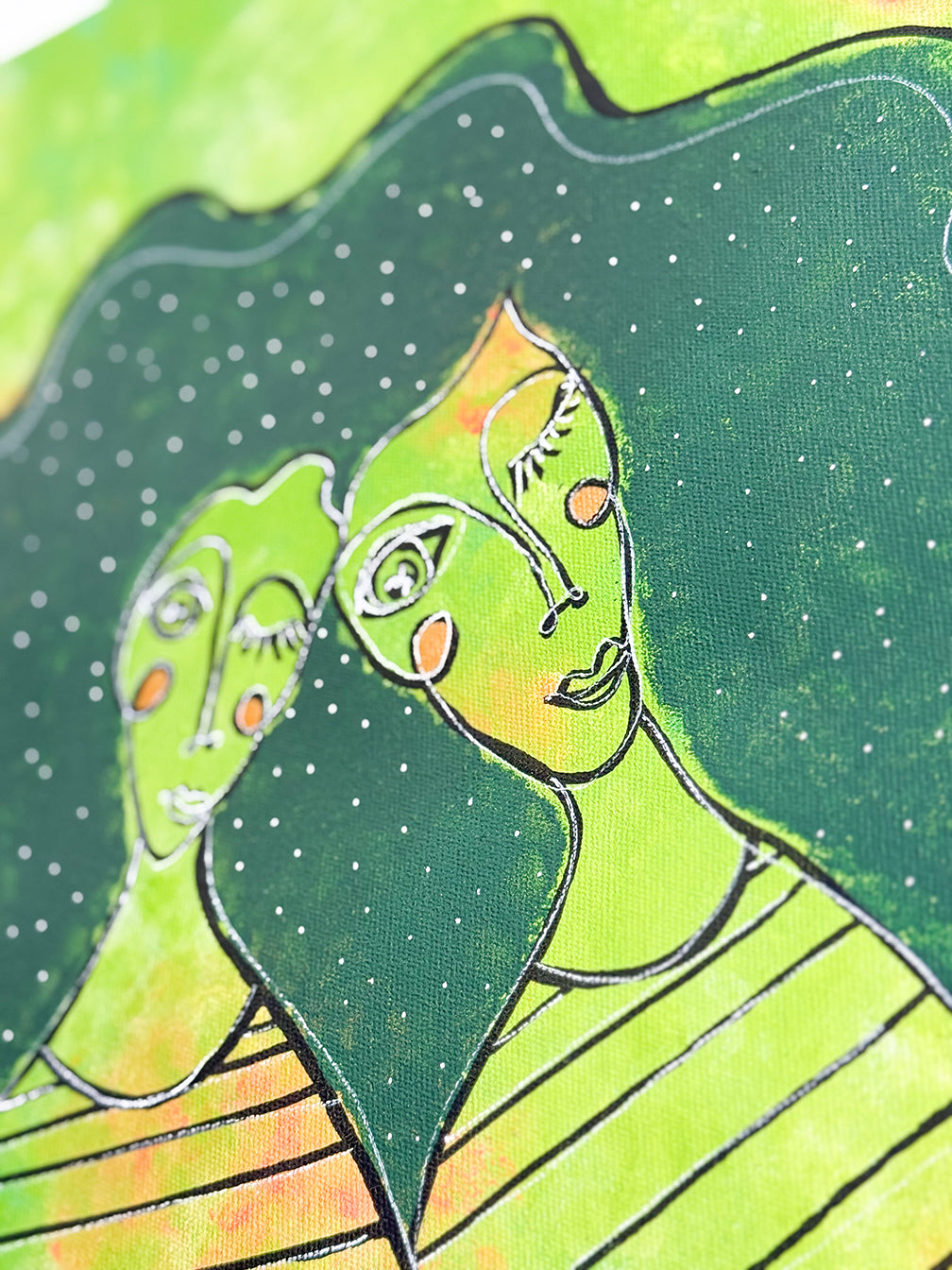 Kanvas Renkli Portre Serisi - 24