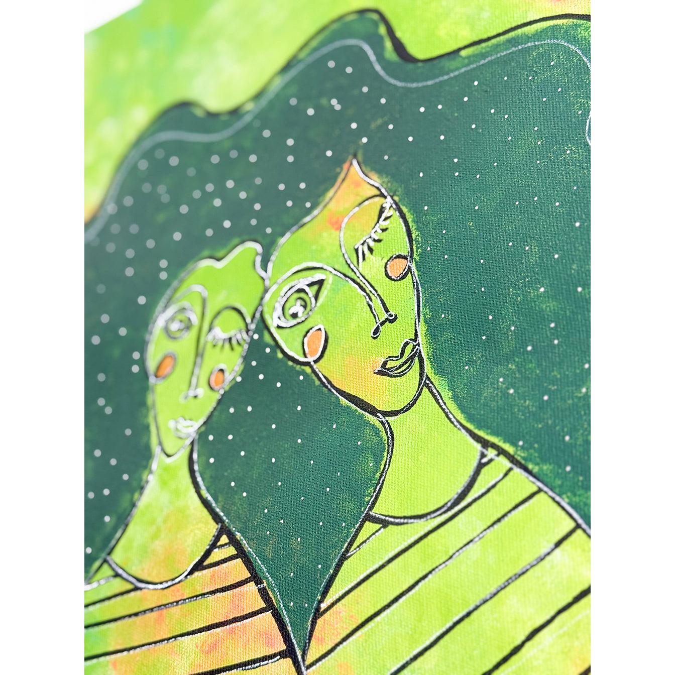 Kanvas Renkli Portre Serisi - 24