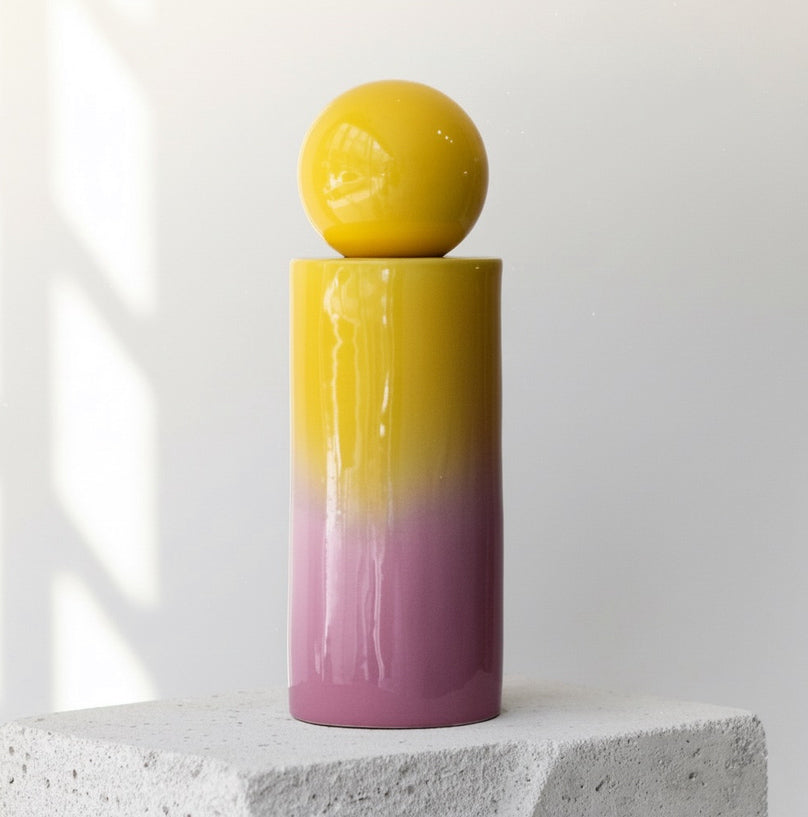 Pinkish Cylinder Vase