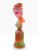 Venüs Heykeli | Pembe Geçişli LOVE Pop Art | Koleksiyon Figürü