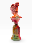 Venüs Heykeli | Pembe Geçişli LOVE Pop Art | Koleksiyon Figürü