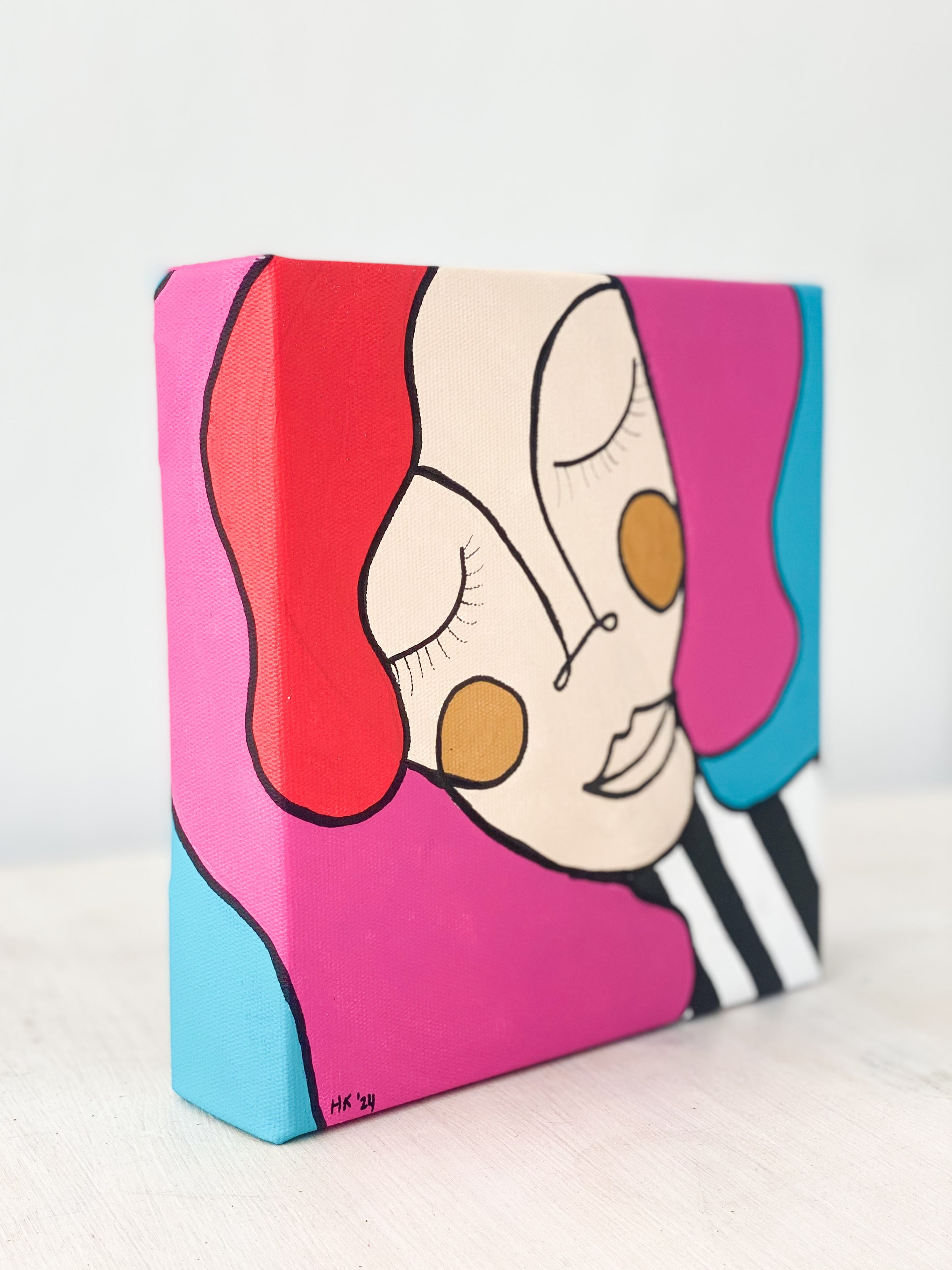 Kanvas Renkli Portre Serisi - 27