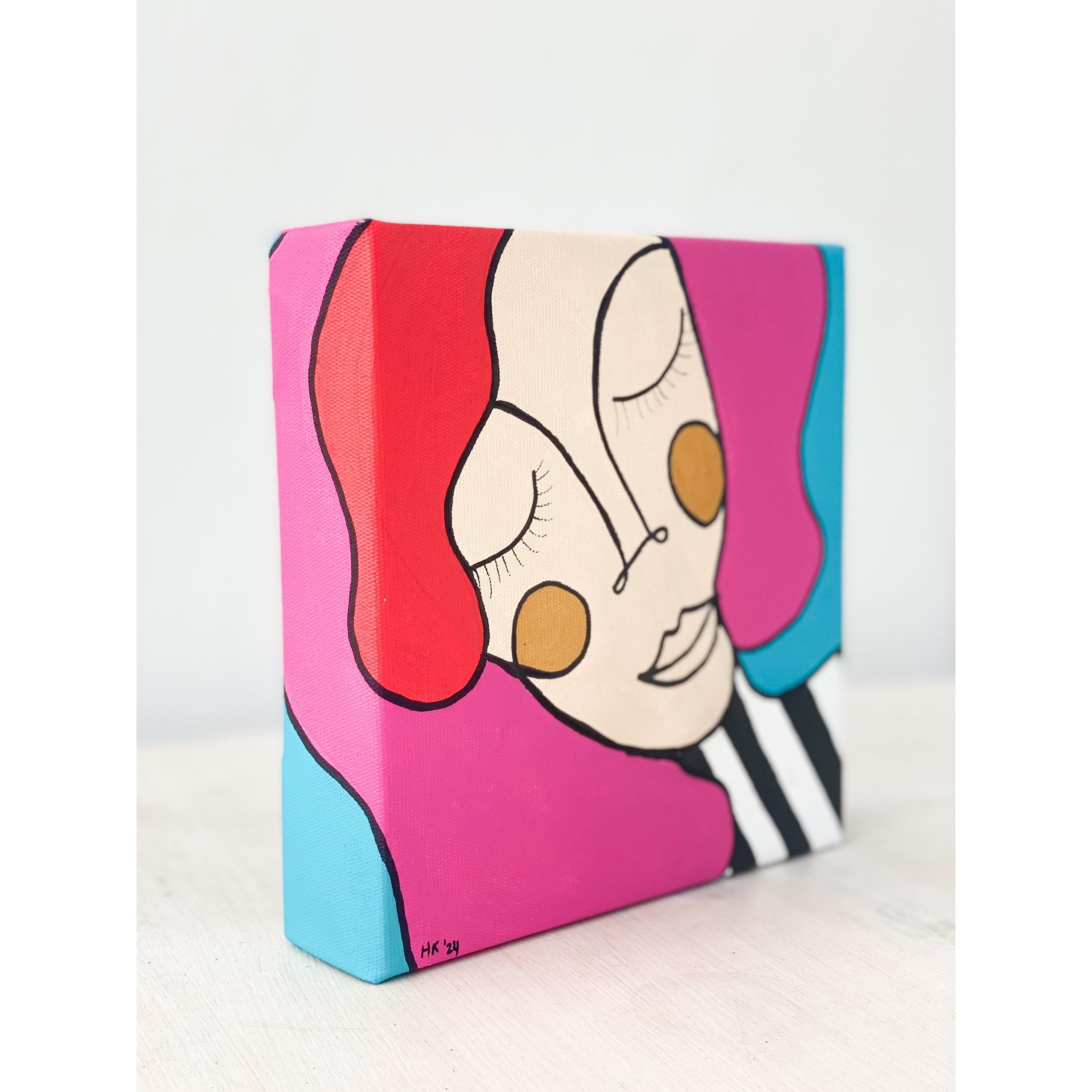 Kanvas Renkli Portre Serisi - 27