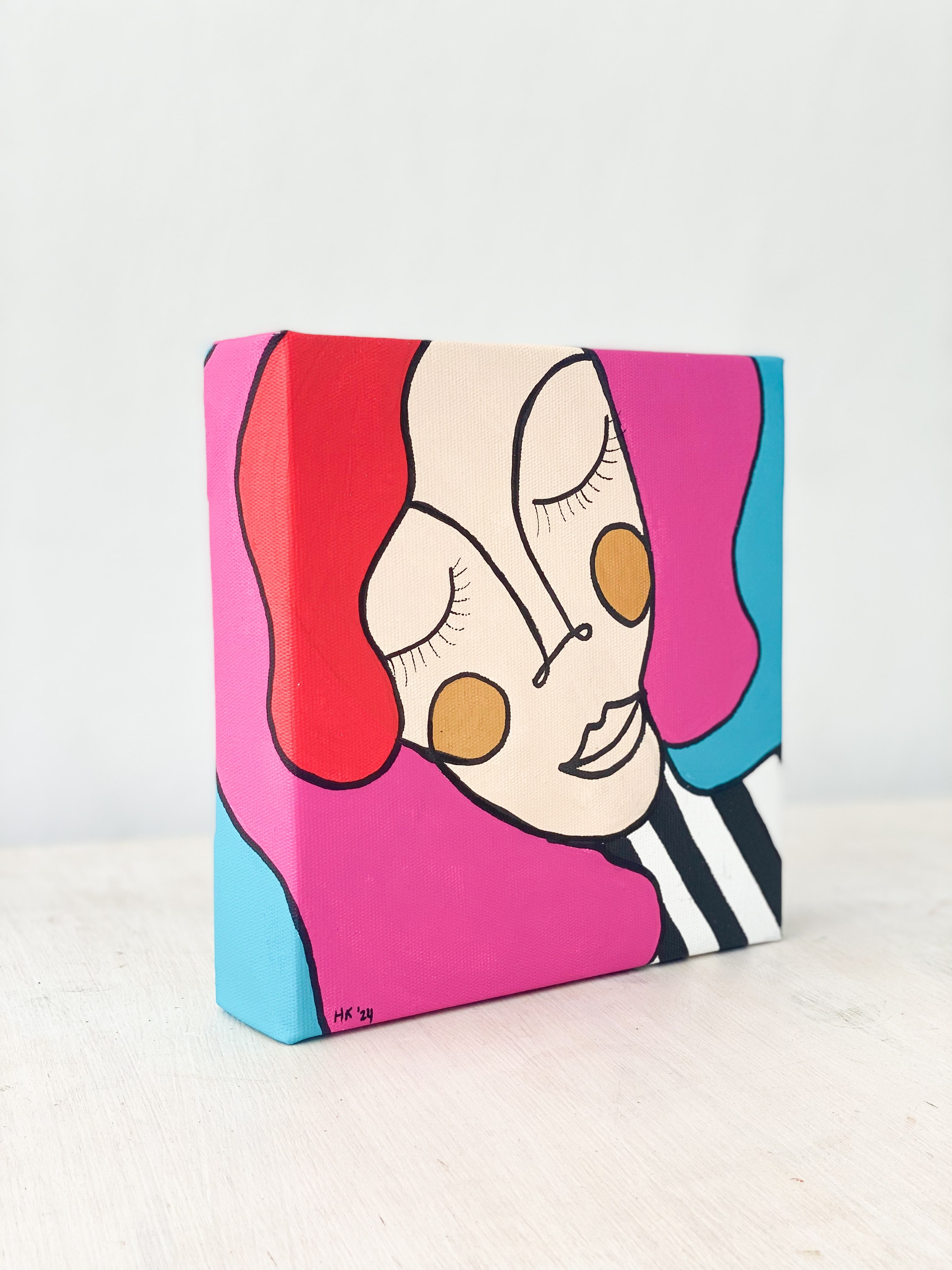 Kanvas Renkli Portre Serisi - 27