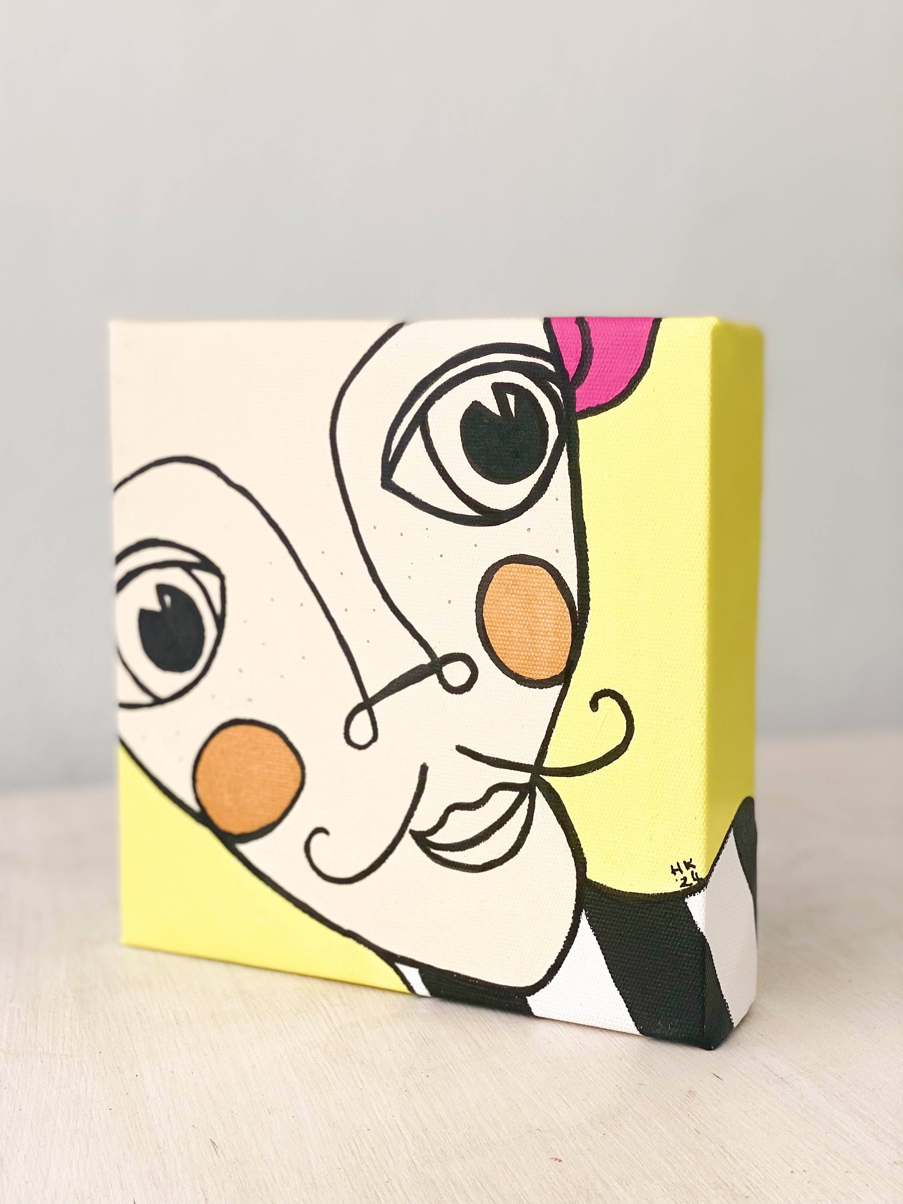 Kanvas Renkli Portre Serisi - 22