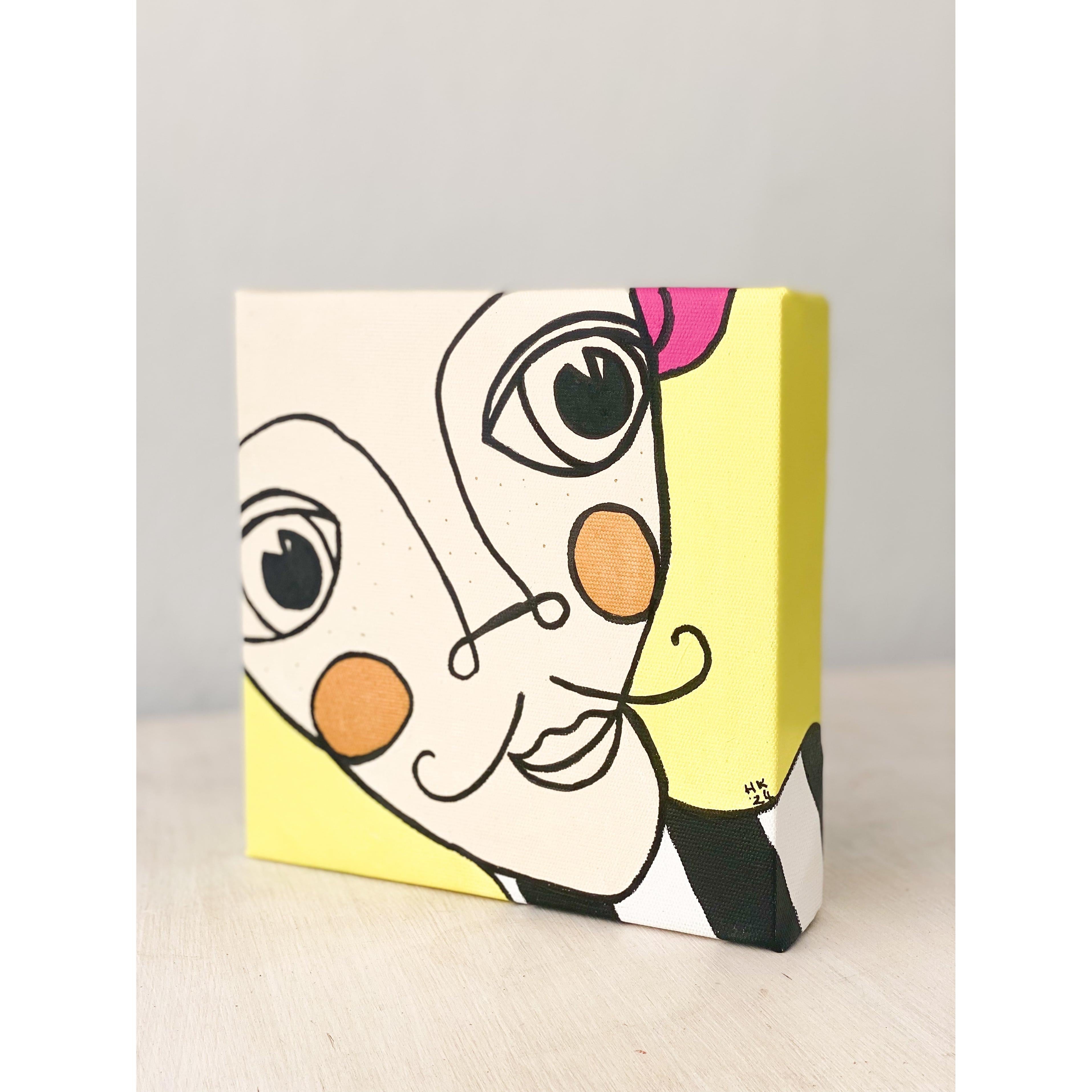 Kanvas Renkli Portre Serisi - 22