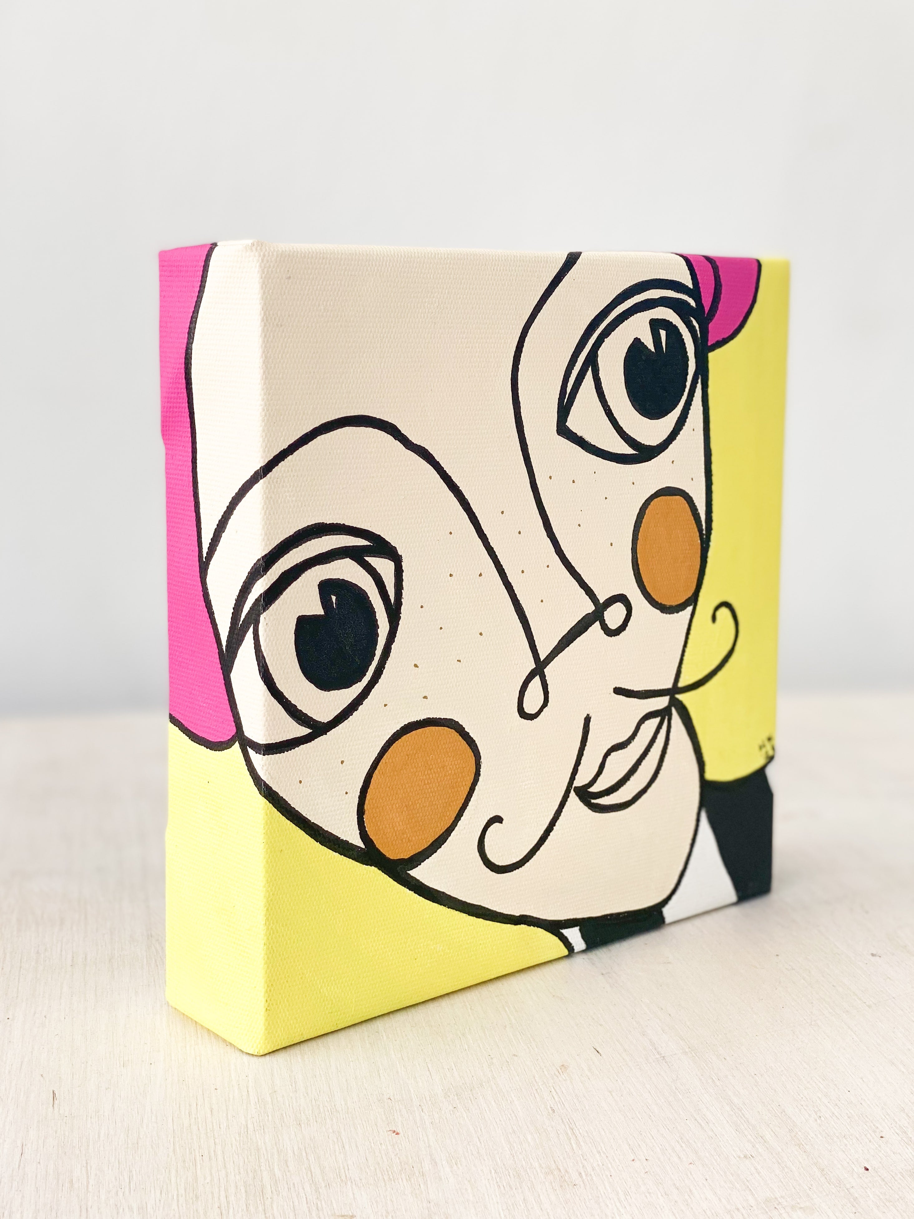 Kanvas Renkli Portre Serisi - 22