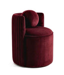 Arco Bordo Kadife Kumaş Top Yastıklı Berjer-Berjer-Cipretti-NowShopFun
