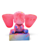 Oturan Fil Heykeli | Pembe Pop Art | Koleksiyon Figürü