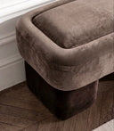 Ponte Vizon Kahverengi Kadife Bench-Bank-Cipretti-NowShopFun