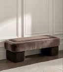 Ponte Vizon Kahverengi Kadife Bench-Bank-Cipretti-NowShopFun