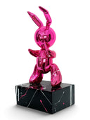 Balon Tavşan Heykeli | Pembe Krom Kaplama Pop Art Dekorasyon