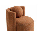 Arco Terracotta Bukle Kumaş Top Yastıklı Berjer