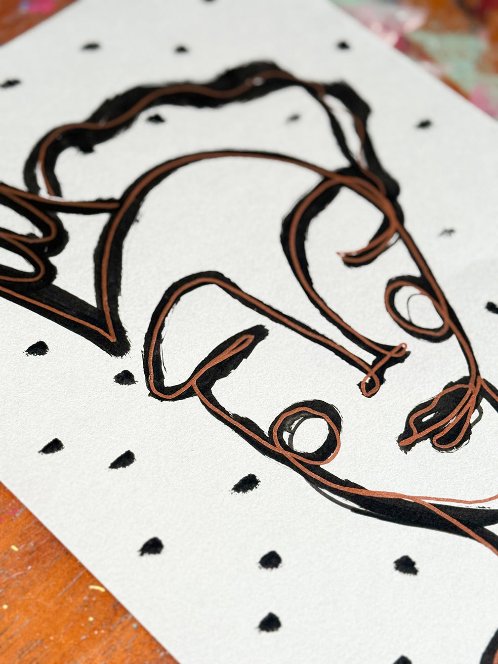 Resim Kağıdı Çizgisel Portre Serisi – 02