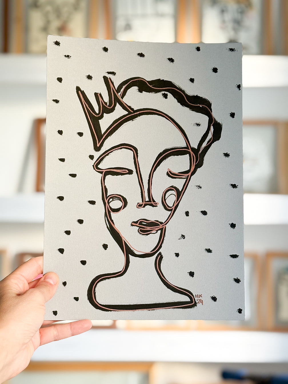 Resim Kağıdı Çizgisel Portre Serisi – 02
