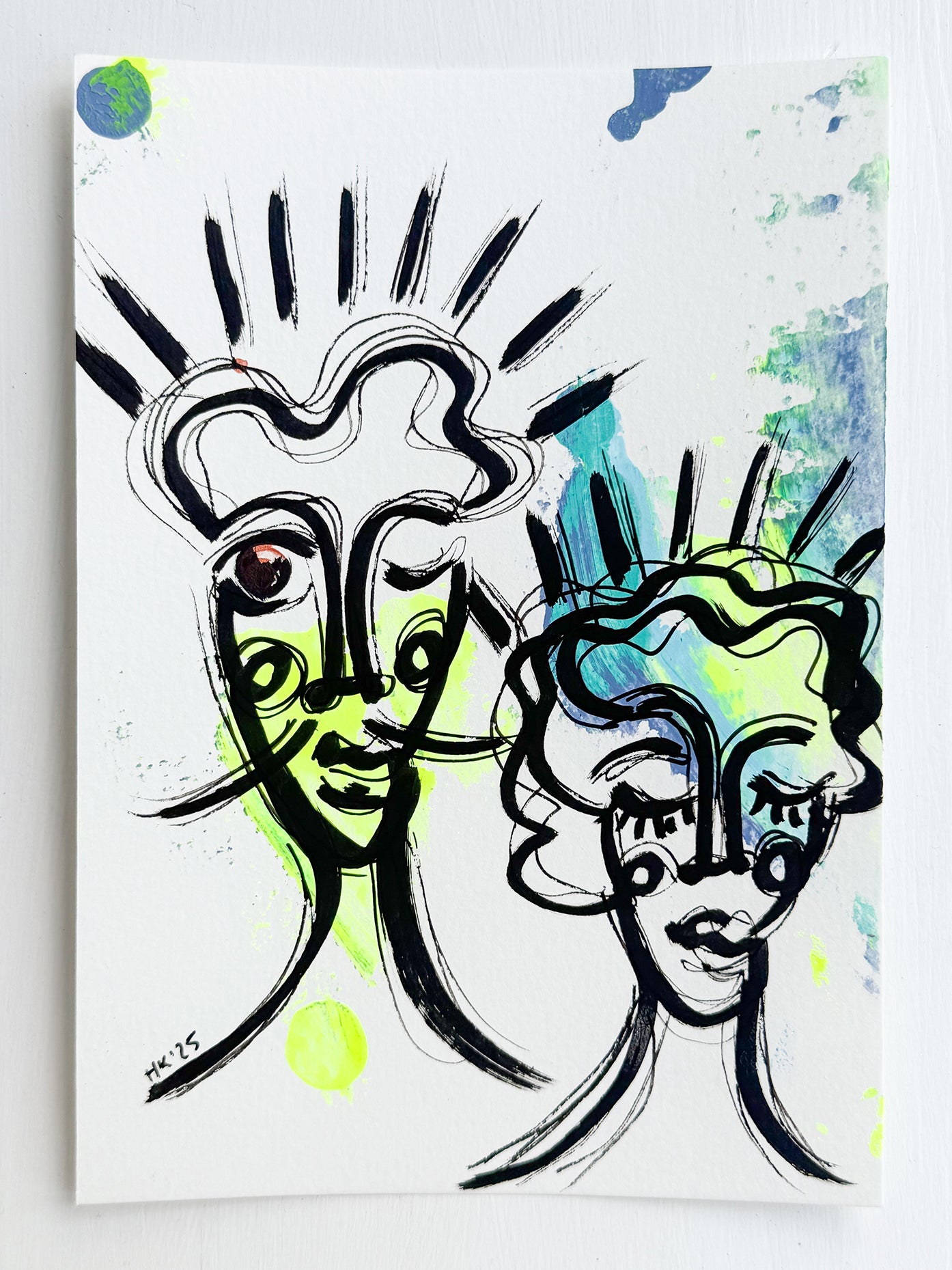 Resim Kağıdı Çizgisel Portre Serisi- 32