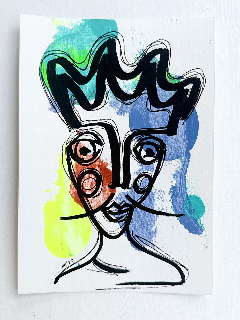 Resim Kağıdı Çizgisel Portre Serisi- 33