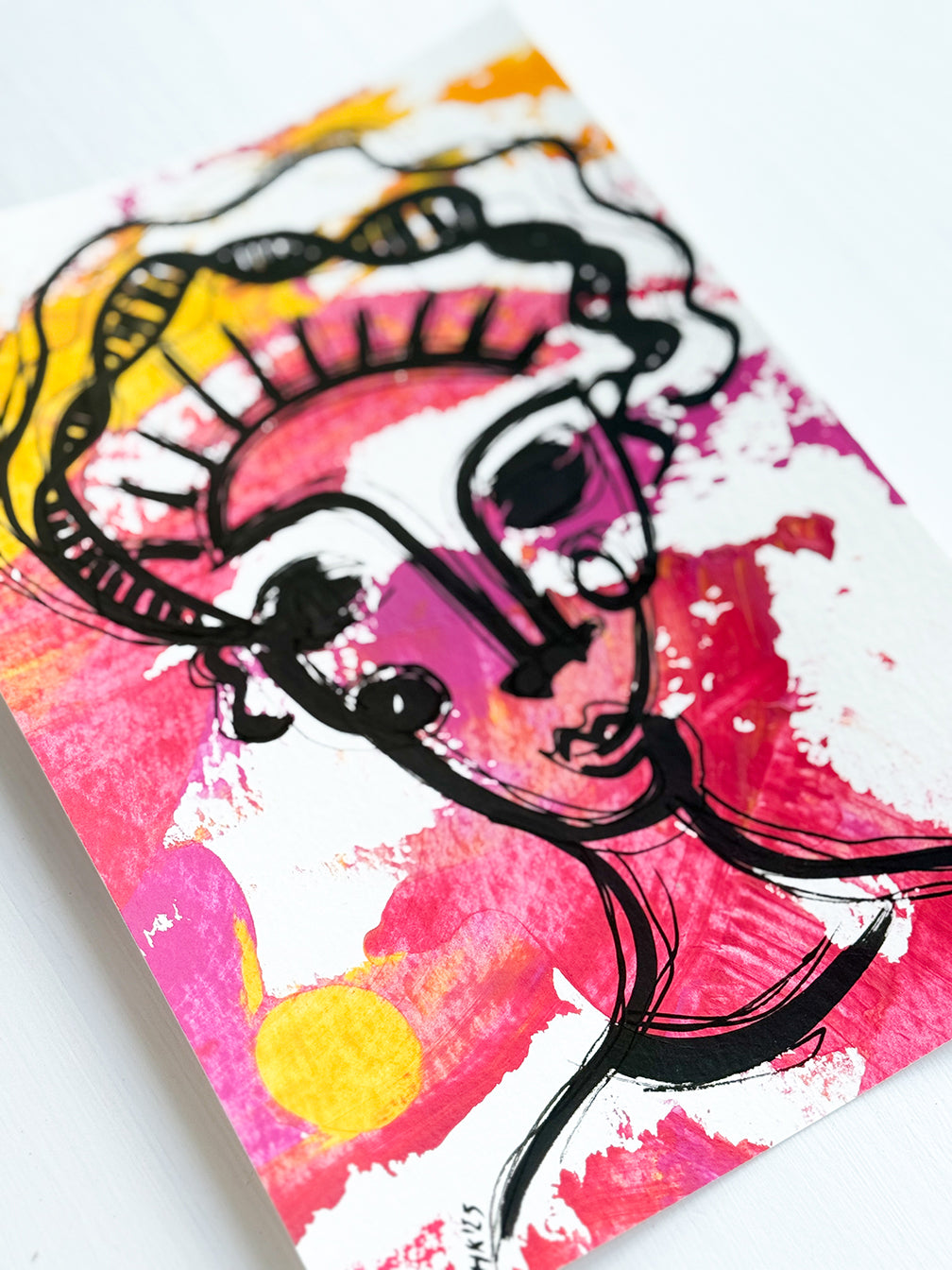 Resim Kağıdı Çizgisel Portre Serisi- 35