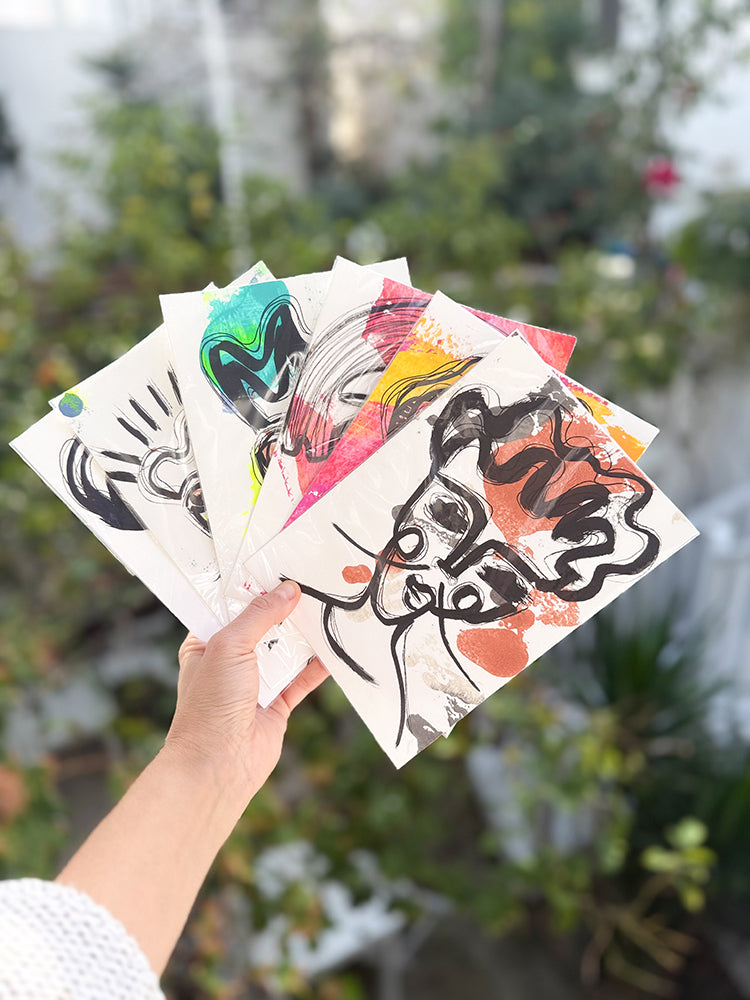 Resim Kağıdı Çizgisel Portre Serisi- 30