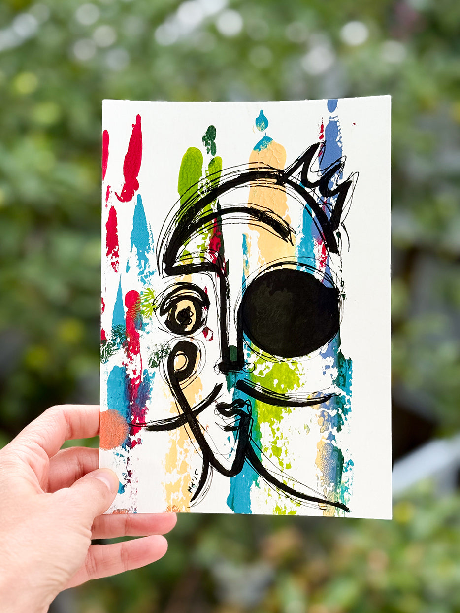 Resim Kağıdı Çizgisel Portre Serisi- 36