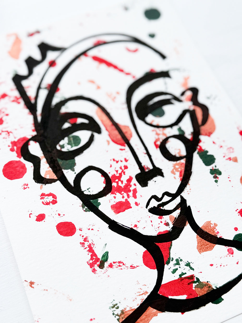 Resim Kağıdı Çizgisel Portre Serisi- 42