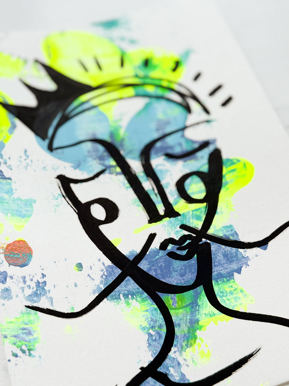 Resim Kağıdı Çizgisel Portre Serisi- 43