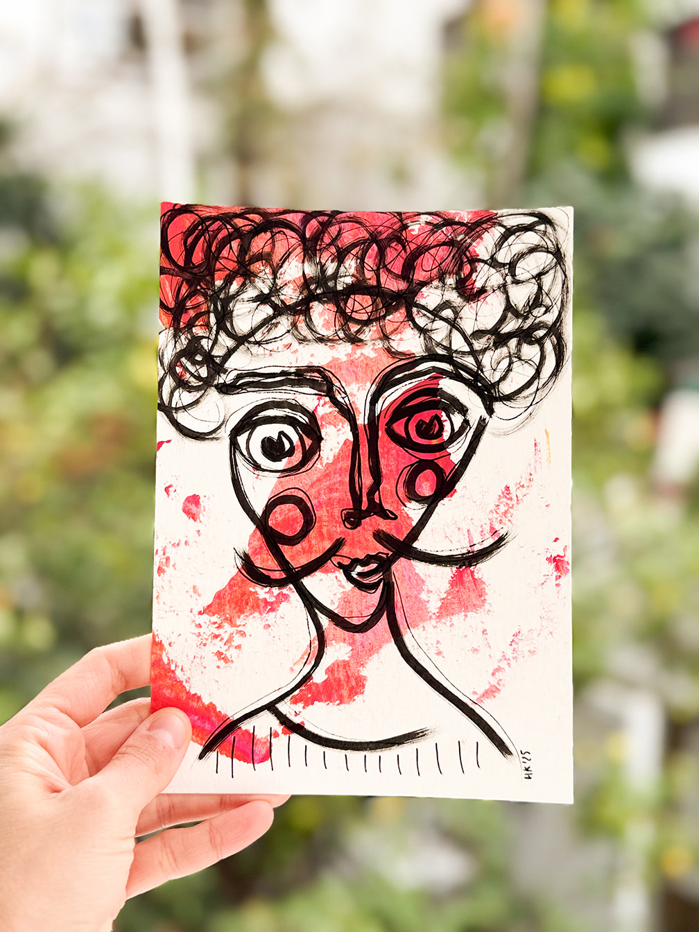 Resim Kağıdı Çizgisel Portre Serisi- 44