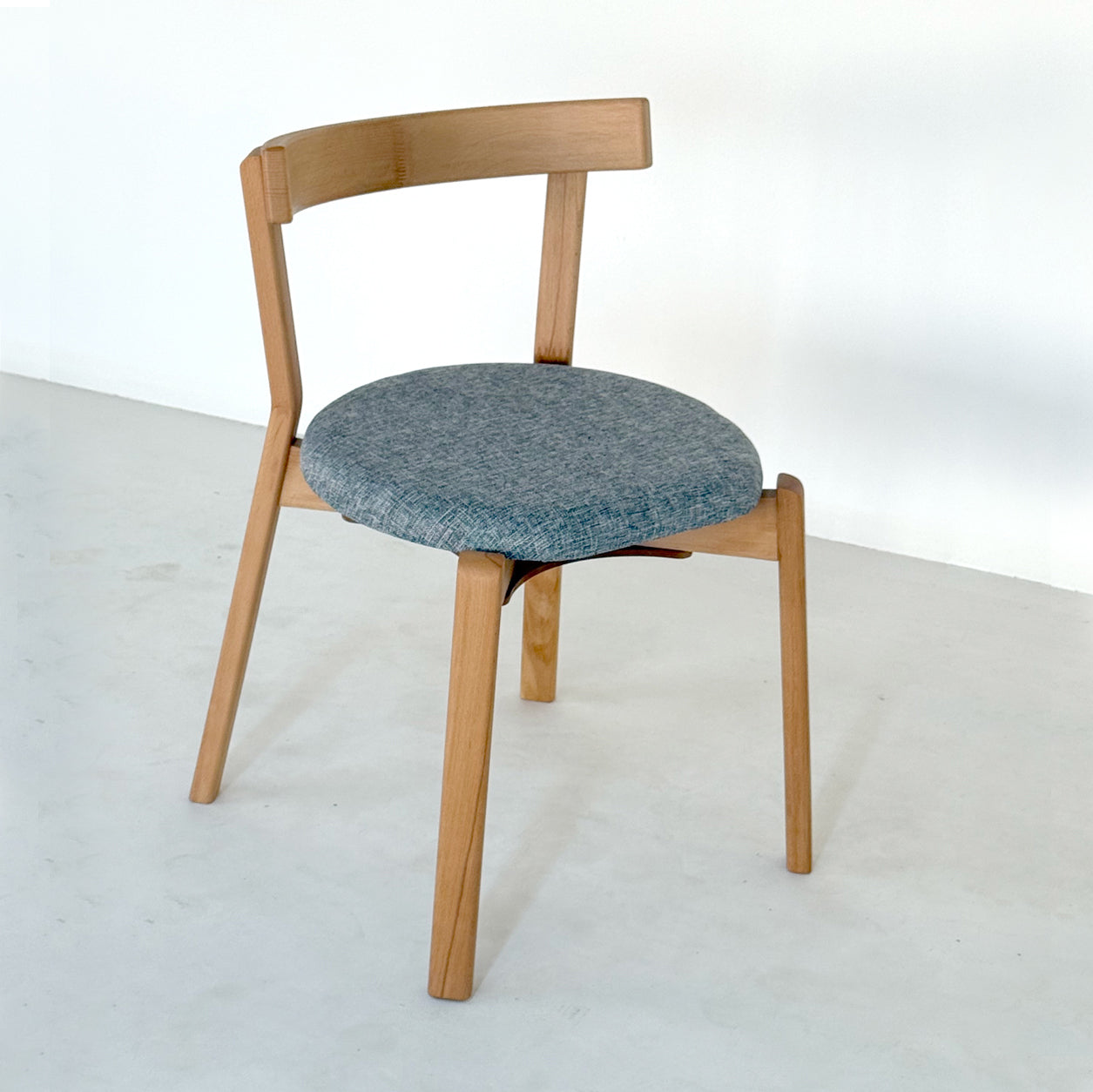 Arc Ahşap Kayın Sandalye Gri