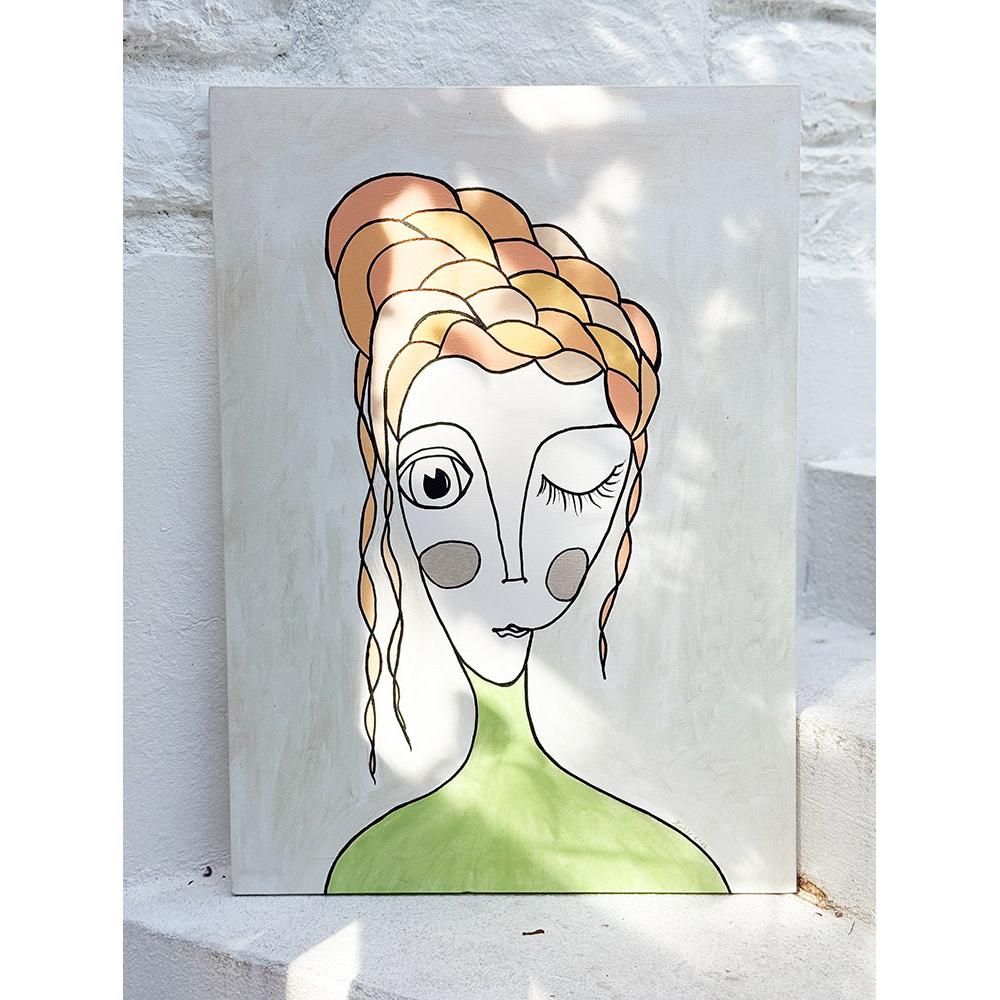 Kanvas Renkli Portre Serisi - 08