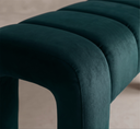 Lucca Petrol Yeşili Kadife Bench
