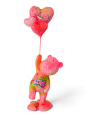 Xoxo Love Chaser Heykeli – Pembe Ayıcık Ve Kalp Balon Tasarımı