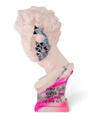 Giuliano De’ Medici Heykeli | Pembe Ayna Mozaik Pop Art | Koleksiyon Figürü