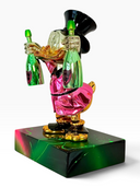 Varyemez Amca Scrooge McDuck Heykeli | Pembe Krom Şampanya Pop Art | Koleksiyon Figürü