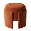 Aura Terracota Kadife Puf