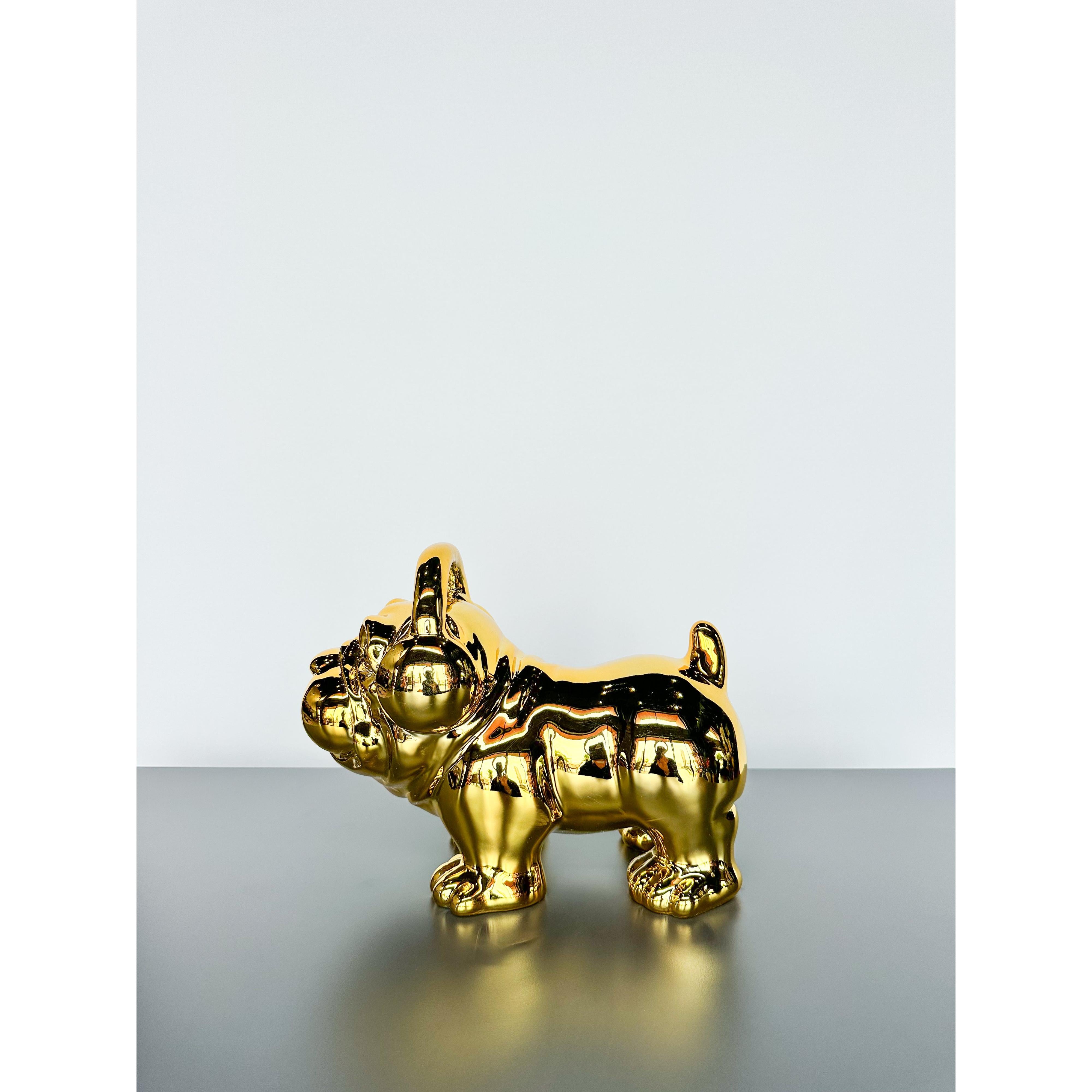 Kulaklıklı Bulldog Dekoratif Obje